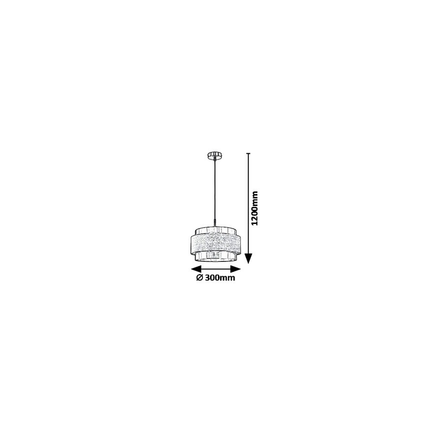 Rabalux - Lustra ar auklu BASIL 1xE27/40W/230V