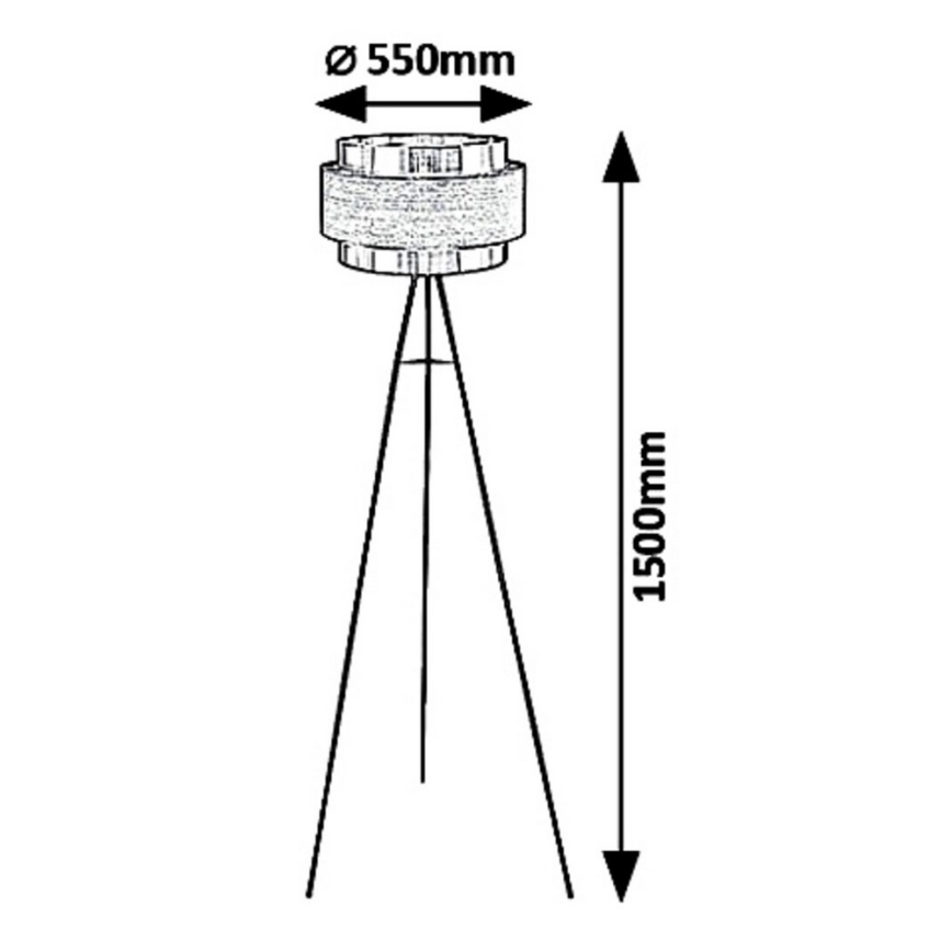 Rabalux 5385 - Stāvlampa BASIL 1xE27/40W/230V