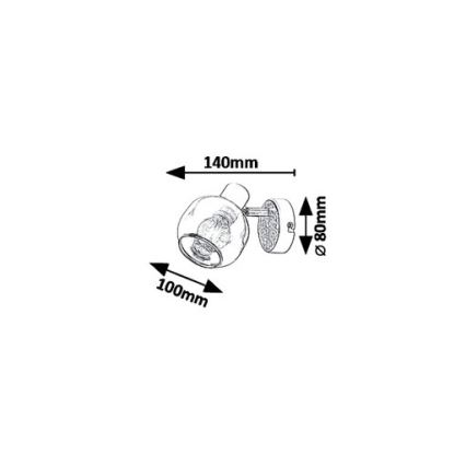 Rabalux 5397 - Sienas lampa SALAZAR 1xE14/40W/230V