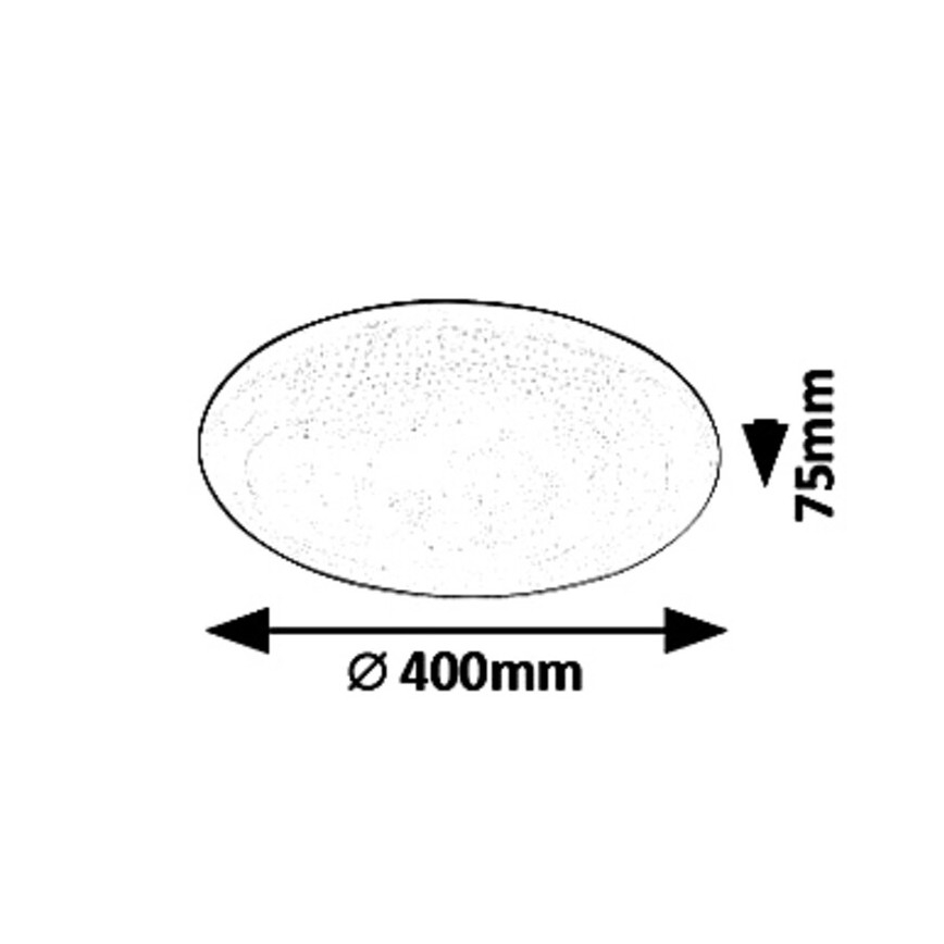 Rabalux - LED dimmējams griestu gaismeklis STAR LED/36W/230V + tālvadība Ø 40 cm