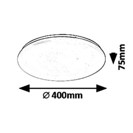 Rabalux - LED Aptumšojama griestu lampa LED/36W/230V + tālvadības pults 3000K - 6500K