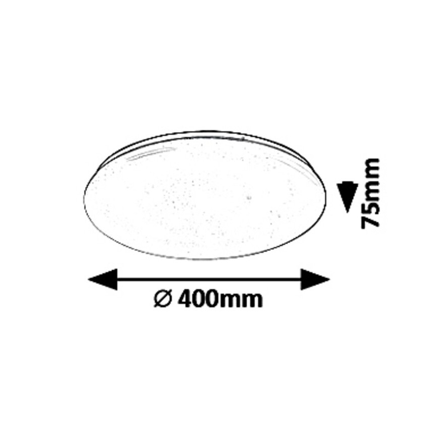 Rabalux - LED Aptumšojama griestu lampa LED/36W/230V + tālvadības pults 3000K - 6500K