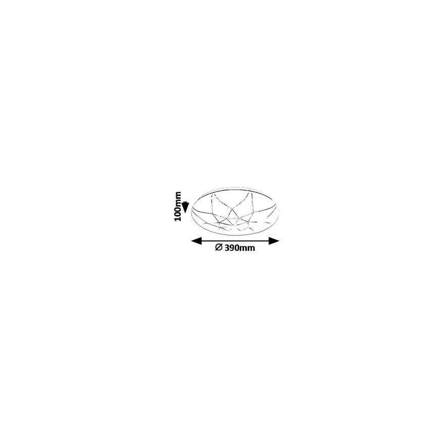 Rabalux - LED regulējams griestu gaismeklis LED/24W/230V Wi-Fi 3000-6500K + tālvadība Ø 39 cm