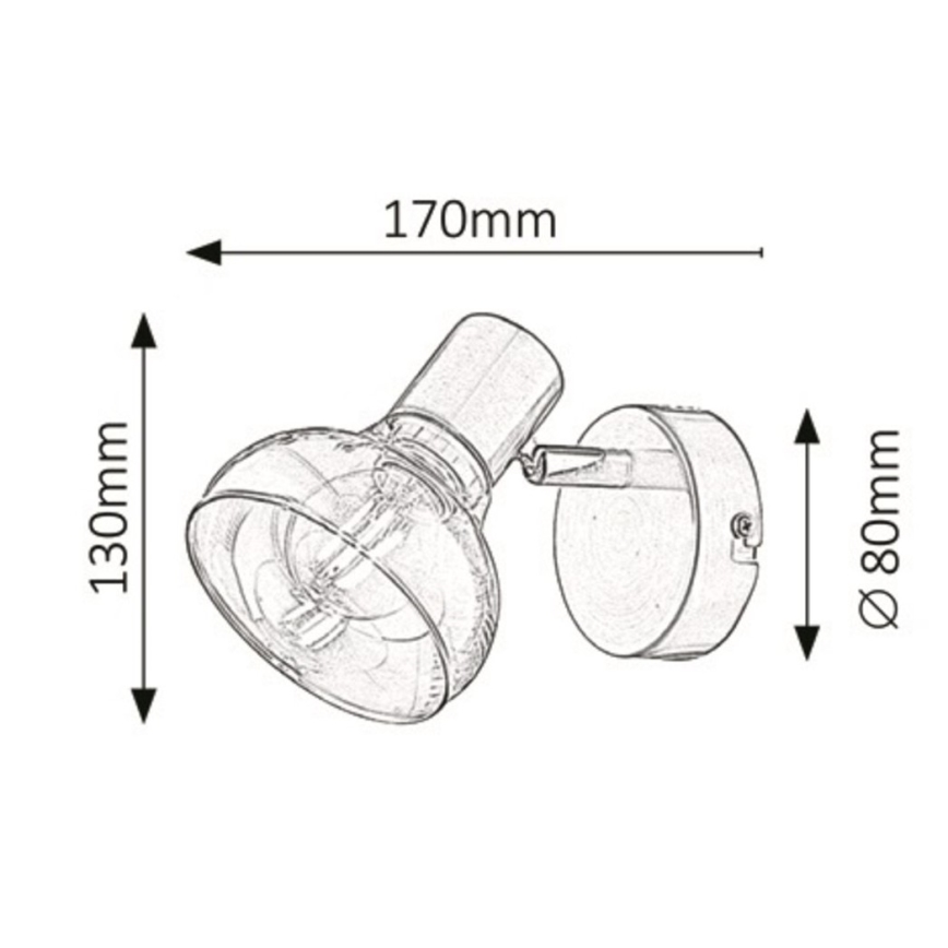 Rabalux - Sienas gaismeklis 1xE14/40W/230V zelta