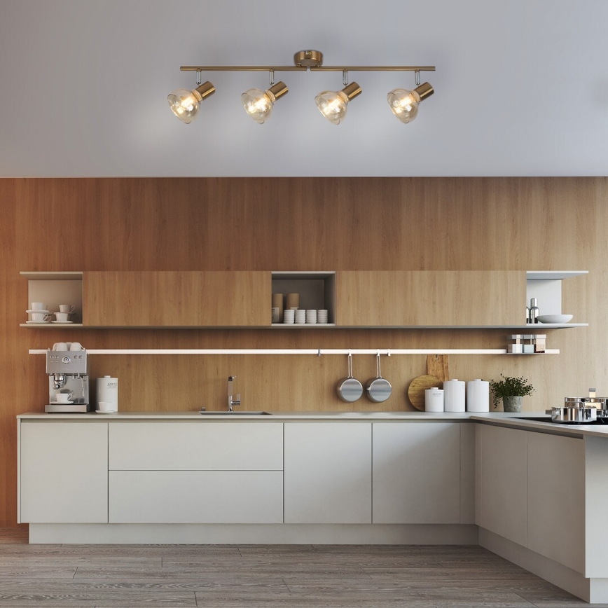 Rabalux - Lampa 4xE14/40W/230V zelta