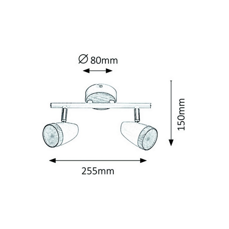 Rabalux 5565 - LED lampa KAREN 2xLED/4W/230V