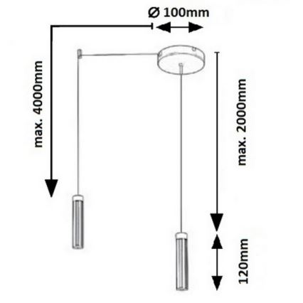 Rabalux - LED lustra ar auklu LED/14W/230V