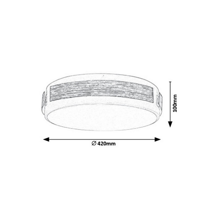 Rabalux 5646 - LED Aptumšojams griestu gaismeklis SALMA LED/24W/230V