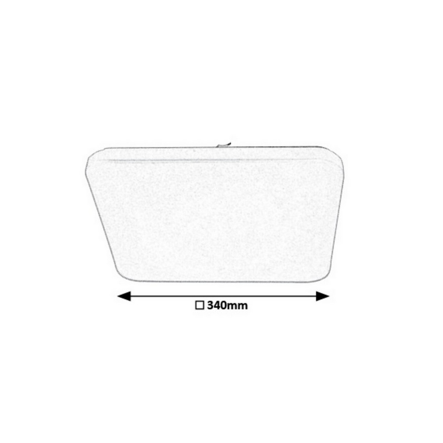 Rabalux - LED Aptumšojama griestu lampa LED/16W/230V + tālvadības pults