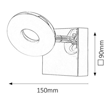 Rabalux - LED vannas istabas gaismeklis LED/5W/230V IP44