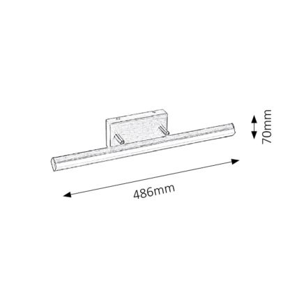 Rabalux - LED vannas istabas spoguļa gaismeklis 1xLED/12W/230V IP44