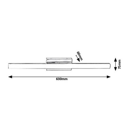 Rabalux - LED vannas istabas sienas gaismeklis LED/13W/230V IP44