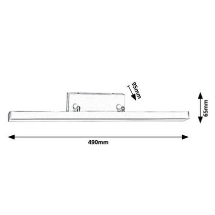 Rabalux - LED vannas istabas sienas gaismeklis LED/12W/230V IP44