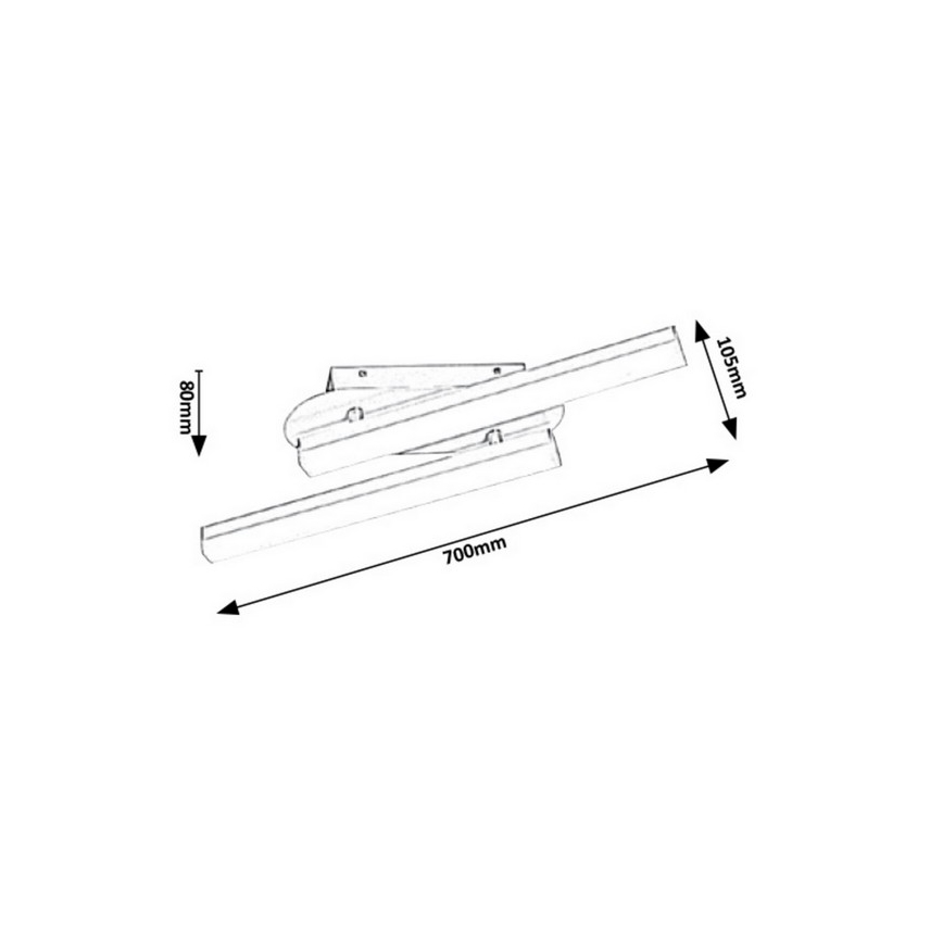Rabalux - LED vannas istabas sienas gaismeklis LED/18W/230V IP44