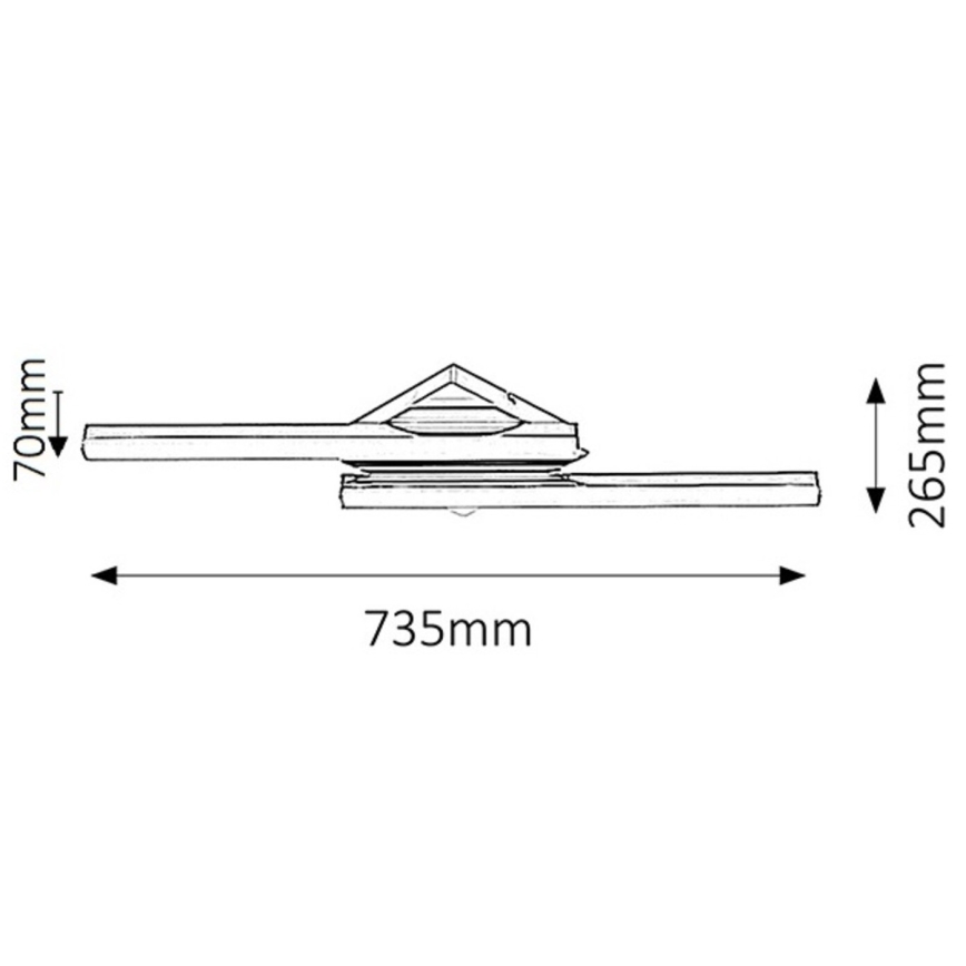 Rabalux - LED vannas istabas sienas gaismeklis 2xLED/12W IP44
