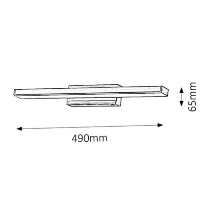 Rabalux - LED vannas istabas sienas gaismeklis 1xLED/12W/230V IP44