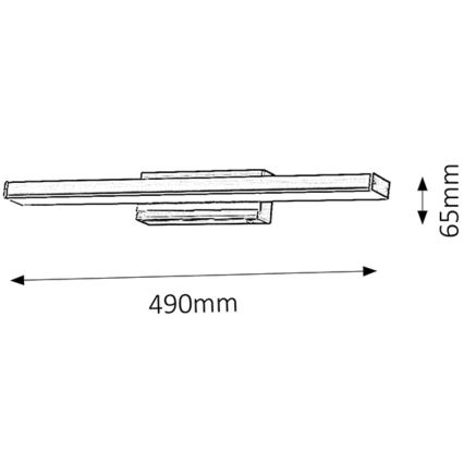 Rabalux - LED vannas istabas sienas gaismeklis 1xLED/12W/230V IP44