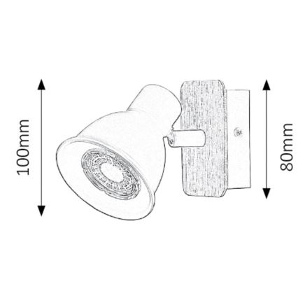 Rabalux - Sienas lampa 1xGU10/15W/230V