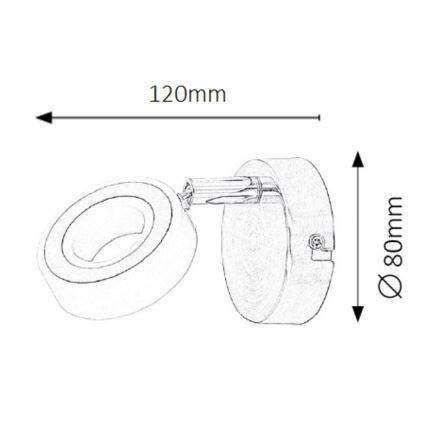 Rabalux - LED sienas lampa 1xLED/4,5W/230V