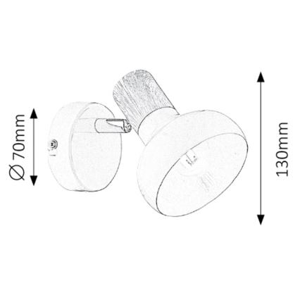 Rabalux - Sienas lampa 1xE14/40W/230V 