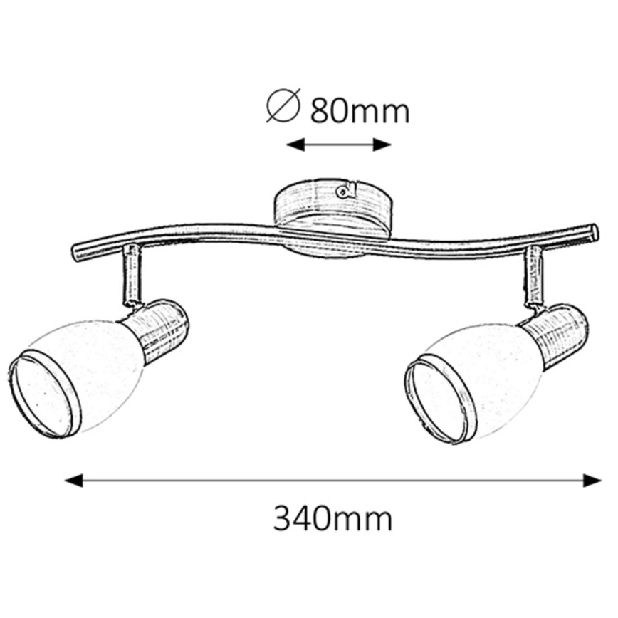 Rabalux - Lampa 2xE14/40W