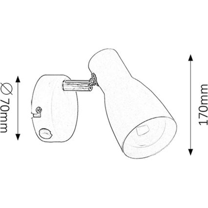 Rabalux - Lampa 1xE27/20W/230V