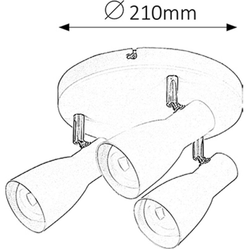 Rabalux - Lampa 3xE27/20W/230V