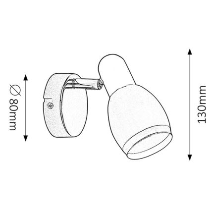 Rabalux - Lampa 1xE14/40W/230V