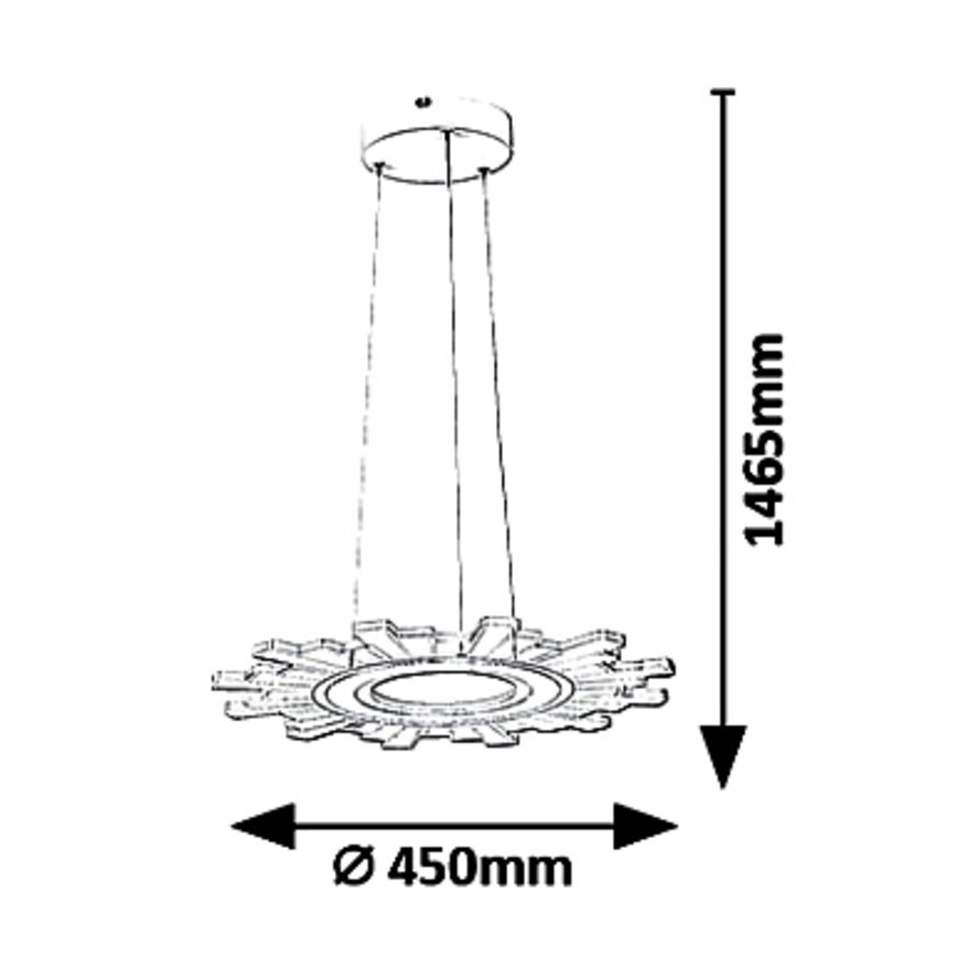 Rabalux 6210 - LED lustra ar auklu FELICITY LED/30W/230V