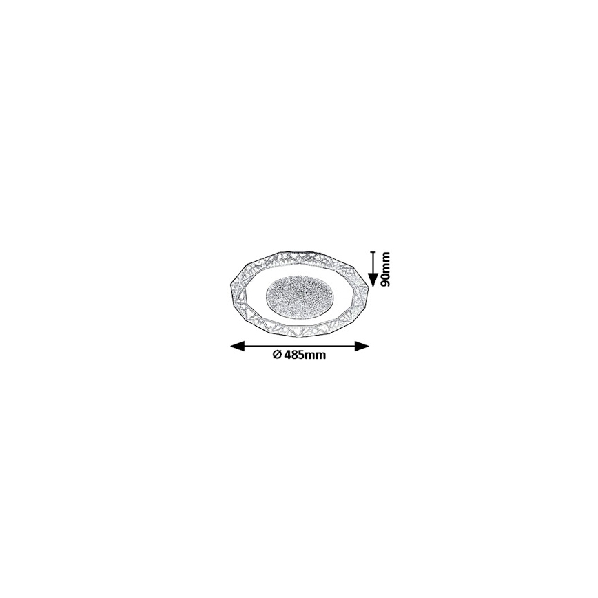 Rabalux 6294 - LED griestu gaismeklis SIREN LED/50W/230V