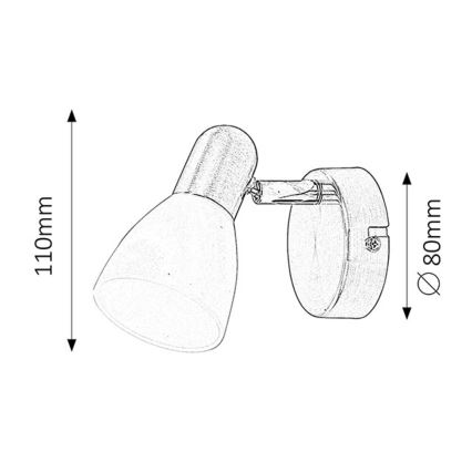 Rabalux - Lampa 1xE14/40W/230V