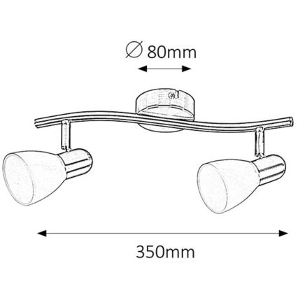 Rabalux - Lampa 2xE14/40W/230V