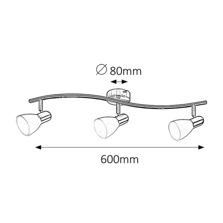 Rabalux - Lampa SOMA 3xE14/40W/230V