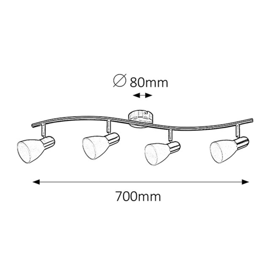 Rabalux - Lampa 4xE14/40W/230V