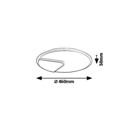 Rabalux - LED Griestu lampa BOSWELL LED/40W/230V d. 46 cm