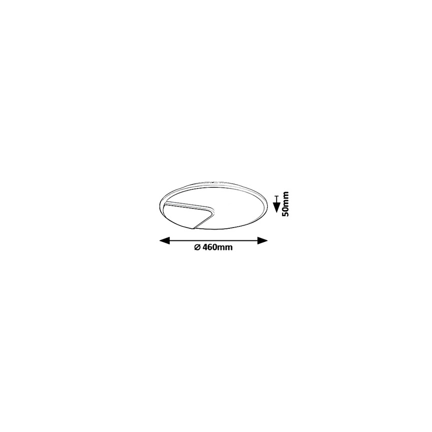 Rabalux - LED Griestu lampa BOSWELL LED/40W/230V d. 46 cm
