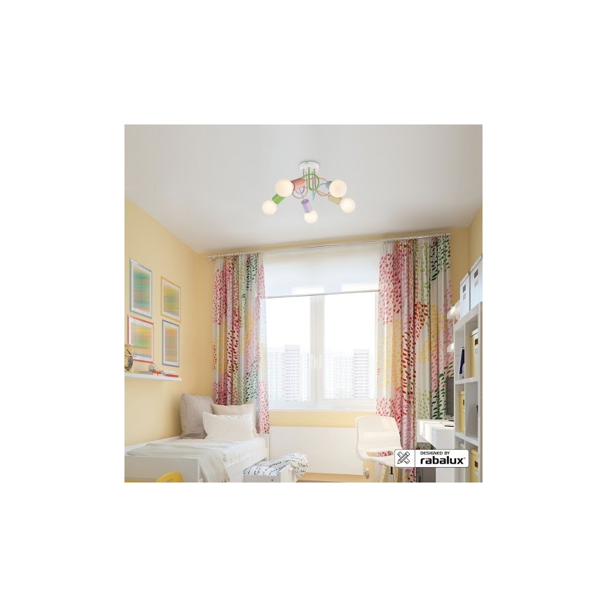 Rabalux 6340 - Pieliekama lustra LINETT 5xE27/40W/230V
