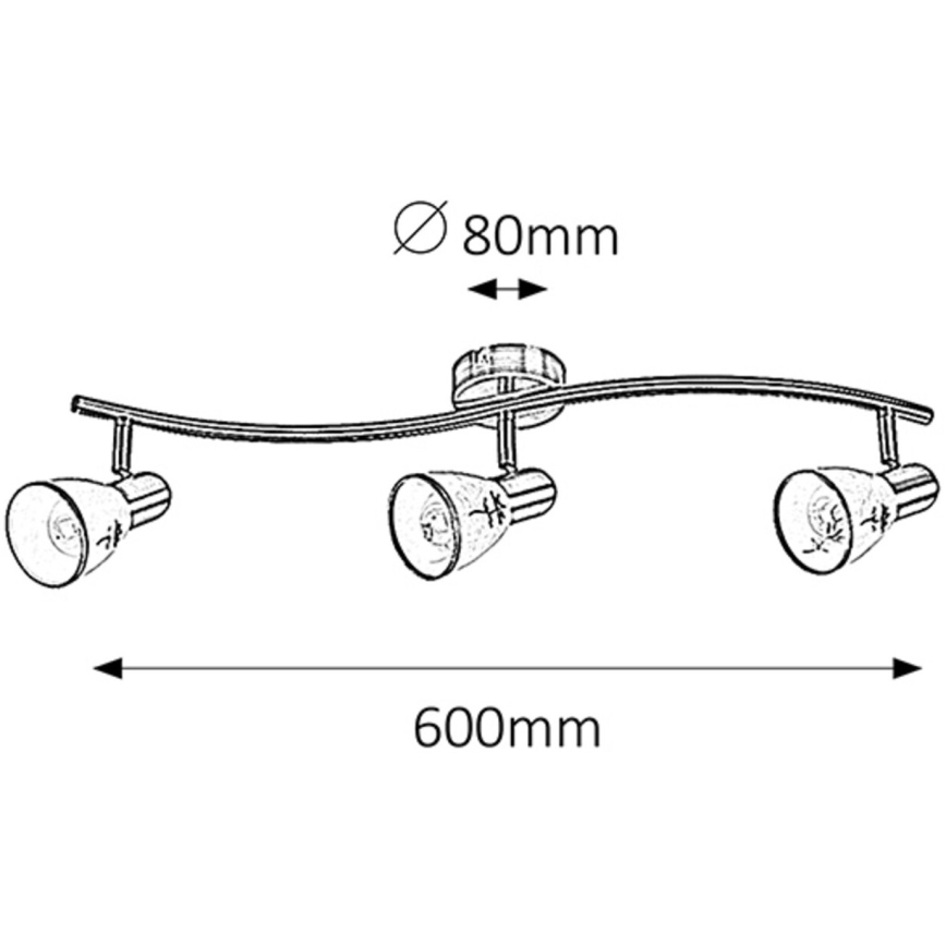 Rabalux - Lampa 3xE14/40W/230V
