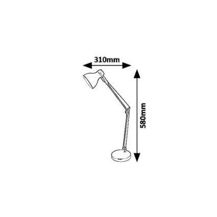 Rabalux 6408 - Galda lampa CARTER 1xE14/11W/230V