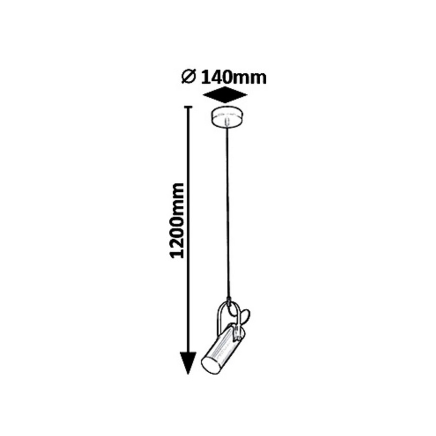 Rabalux 6429 - LED Lustra ar auklu RAVEN LED/5W/230V