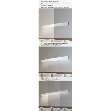 Rabalux - LED Aptumšojama lustra ar auklu LED/24W/230V 2700/4000/6500K 120 cm