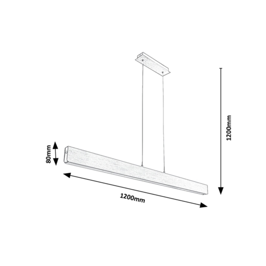 Rabalux - LED Aptumšojama lustra ar auklu LED/24W/230V 2700/4000/6500K 120 cm