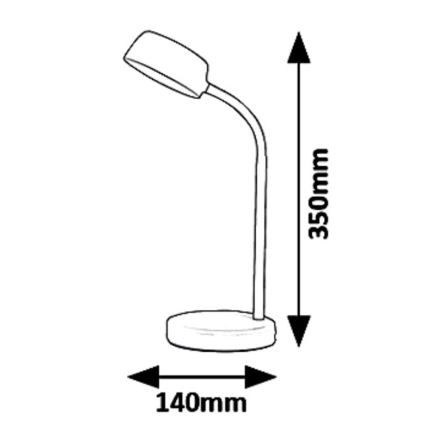 Rabalux 6778 - LED Galda lampa BERRY LED/4,5W/230V