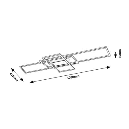 Rabalux - LED Aptumšojama griestu lampa LED/54W/230V 3000-6500K + tālvadības pults