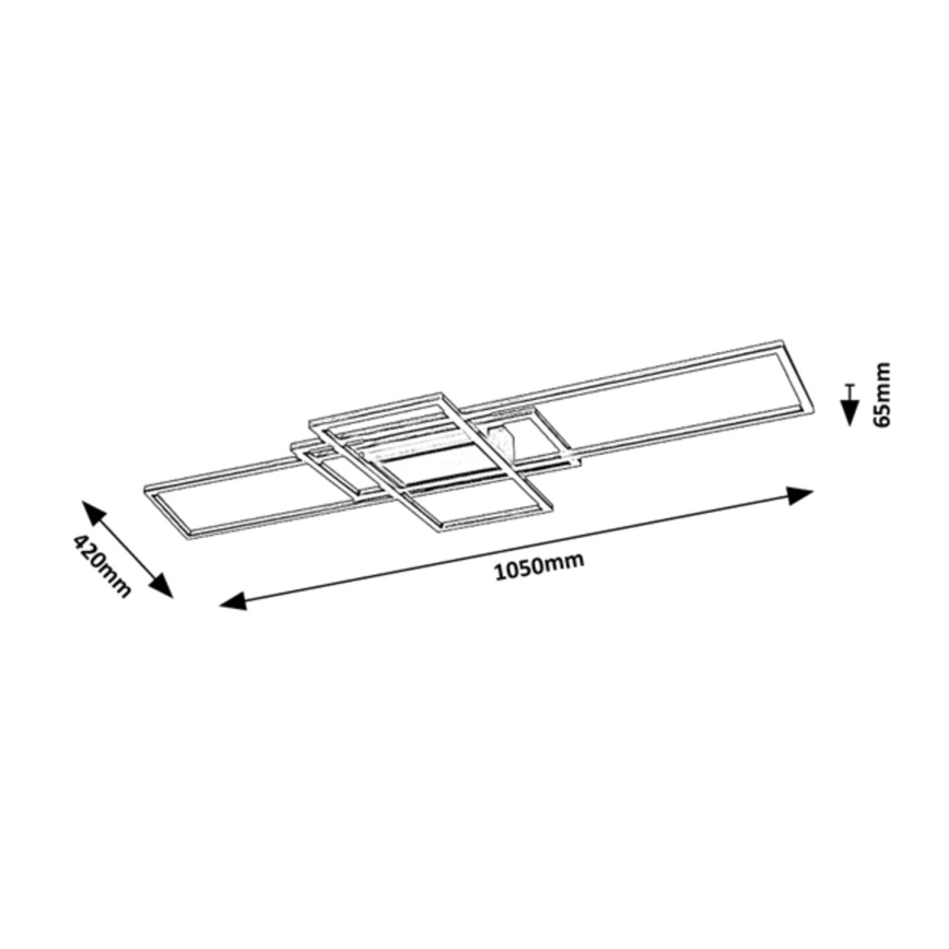 Rabalux - LED Aptumšojama griestu lampa LED/54W/230V 3000-6500K + tālvadības pults