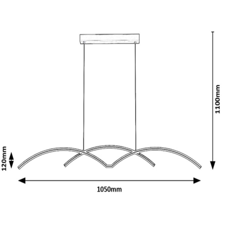 Rabalux - LED Lustra ar auklu LED/40W/230V