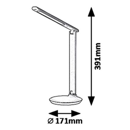 Rabalux 6979 - LED Aptumšojama galda lampa OSIAS LED/9W/230V