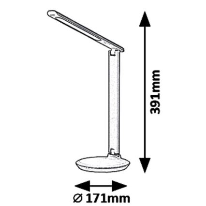 Rabalux 6980 - LED Aptumšojama galda lampa OSIAS LED/9W/230V