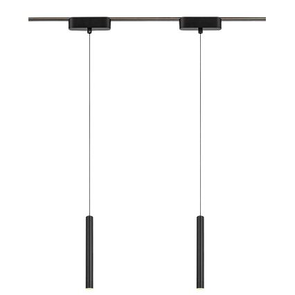 Rabalux - LED Lustra ar auklu 1 fāzes sliežu sistēmai LED/5W/230V 3000K melna