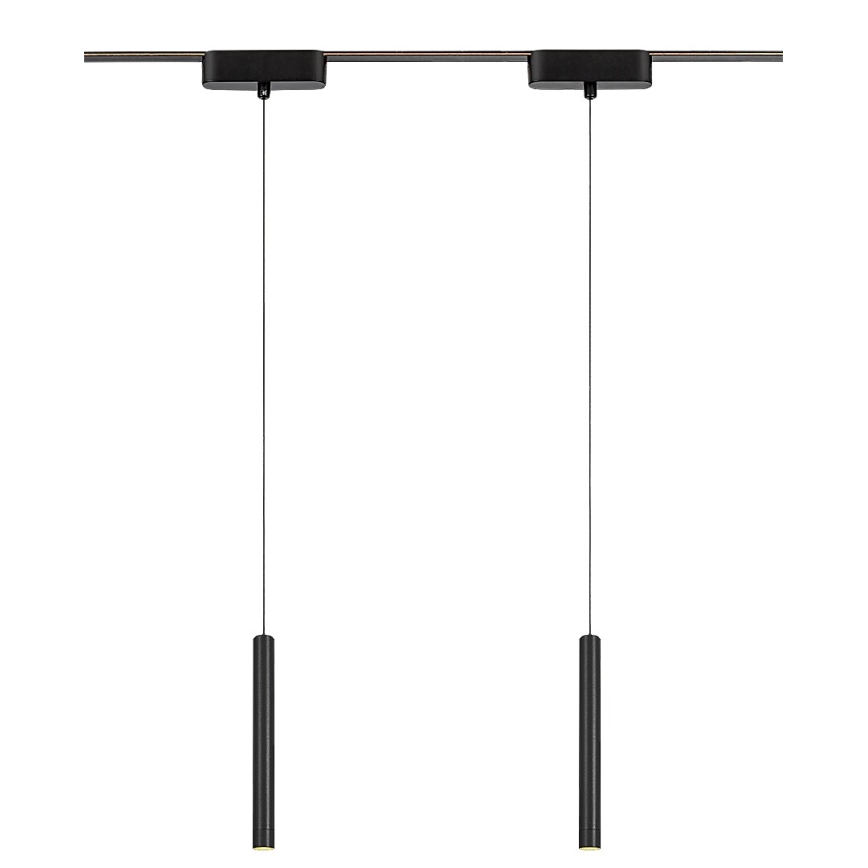Rabalux - LED Lustra ar auklu 1 fāzes sliežu sistēmai LED/5W/230V 3000K melna
